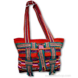 06 Amazing Sheep Wool handmade Colorful Handbag, Knotted Strap Design