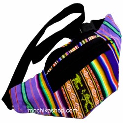 Nice Fanny Pack Handmade Aguayo Fabric, Assorted Andean Images