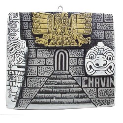 01 Amazing Wall Hanging from Image The Chavin Castle handmade on Plaster