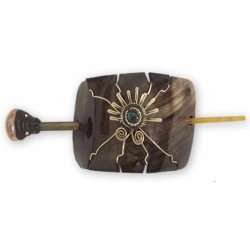 Lot 24 Precious Andean Bull Horn Hair Stick Barrette, Assorted Design