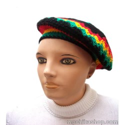 04 Wholesale Hat Beret Rasta Reggae Handmade Crochet Slouchy