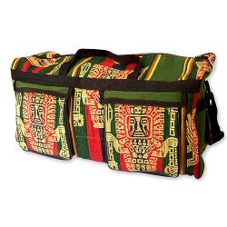 06 Aguayo Fabric Travel Duffel Bag Medium Size Assorted Colors