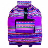 04 Gorgeous Aguayo Fabric Backpacks Handmade, Assorted Boho Colors