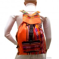 04 Nice Aguayo Tribal Fabric Backpacks Handmade, Assorted Colors