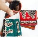 Lot 24 Leather Squeeze Coin Pouch,Assorted Andean Images