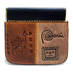 06 Amazing  Handmade Leather Squeeze Coin Pouch, Assorted Images