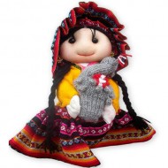 12 Amazing Andean Dolls Handmade of Colorful Cusco Blanket