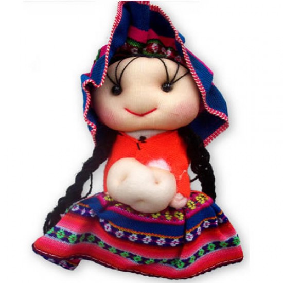 12 Nice Andean Dolls Handmade Cusco Manta, Assorted Models