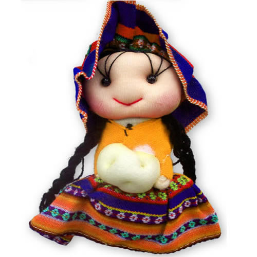 06 Amazing Peruvian Andean Dolls Handmade of Cusco Fabric