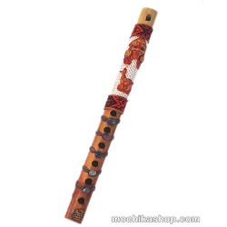 Lot 24 Peruvian Bamboo Flute, Assorted Inca Tribal Image