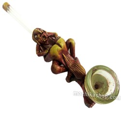 06 Peruvian Small Duo Erotic Smoking Pipes Handcrafted Duropox