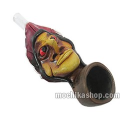 06 Rasta Reggae Smoking Pipes Handcrafted Duropox, Assorted Images