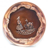 12 Gorgeous Copper Hanging Wall Plates, Assorted Andean Images