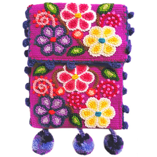 12 Cell Phone Holder Handmade Ayacucho Embroidered Woven
