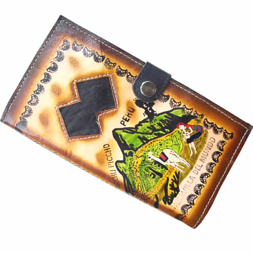 03 Gorgeous Bifold Wallet for Women handmade Leather,Andean images 
