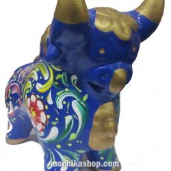 04 Pretty Pucara Bull (Torito de Pucara) Statuette, Assorted Colors