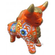 06 Amazing Pucara Bull (Torito de Pucara) Statuette Handmade Ceramic