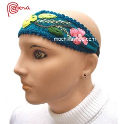06 Amazing Ayacucho Embroidered Headband, Colorful Flower Design