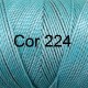 Linhasita Green Aqua Color - Waxed Thread Cone , Spools 100% Polyester Cord