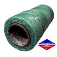 Linhasita Blue Pastel Color - Waxed Thread Cone , Spools 100% Polyester Cord