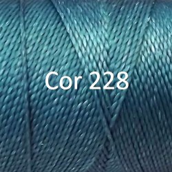 Linhasita Turquoise Color - Waxed Thread Cone , Spools 100% Polyester Cord