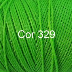 Linhasita Neon Green Color - Waxed Thread Cone , Spools 100% Polyester Cord