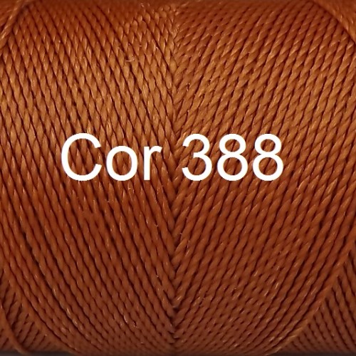 Linhasita Copper Color - Waxed Thread Cone , Spools 100% Polyester Cord