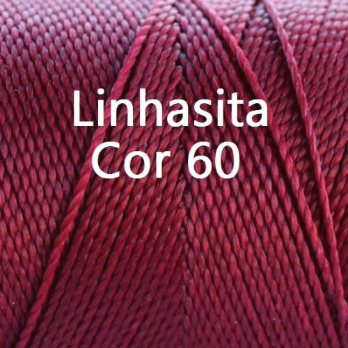 Linhasita Burgundy Color - Waxed Thread Cone , Spools 100% Polyester Cord