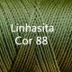 Linhasita Olive Green Color - Waxed Thread Cone , Spools 100% Polyester Cord