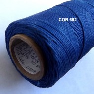 Linhasita Blue Color - Waxed Thread Cone , Spools 100% Polyester Cord
