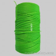 Linhasita Neon Green Color - Waxed Thread Cone , Spools 100% Polyester Cord