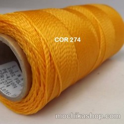 Linhasita Mustard Color - Waxed Thread Cone , Spools 100% Polyester Cord