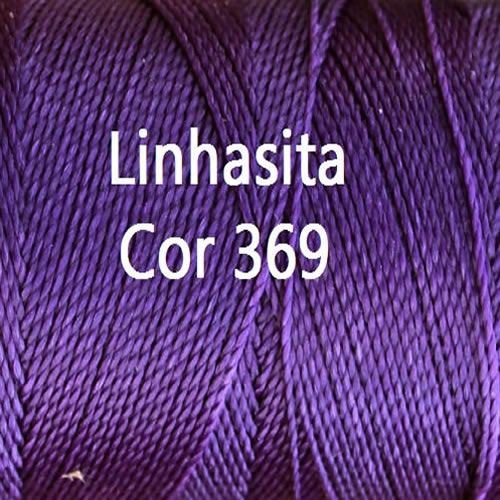 Linhasita Purple Color - Waxed Thread Cone , Spools 100% Polyester Cord