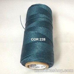 Linhasita Turquoise Color - Waxed Thread Cone , Spools 100% Polyester Cord