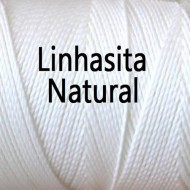 Linhasita White Color - Waxed Thread Cone , Spools 100% Polyester Cord