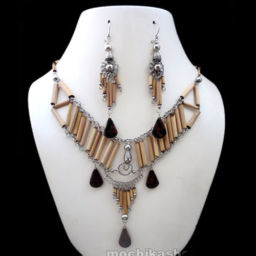 50 Wholesale Exotic Handmade Bamboo Sets Necklaces