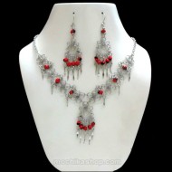 04 Pretty Alpaca Silver Handmade Huayruro Baby Sets Necklaces