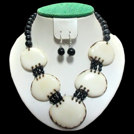 04 Beautiful Wholesale Set Tagua Choker Necklaces Mixed Design