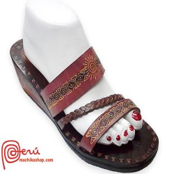 Lovely Ethnic Leather Sandals Women & Men , Roman Design