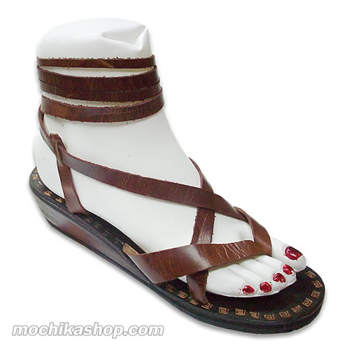 Nice Ankle Wrap Sandals  handcrafted of Leather, Gladiator Design