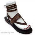 Ankle Wrap Leather Sandals