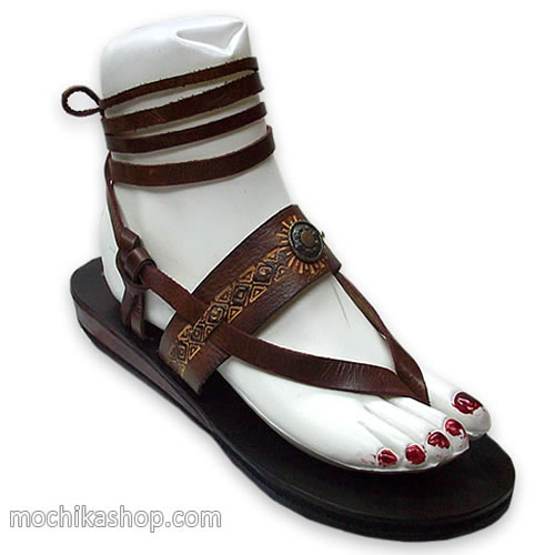 Nice Ankle Strap Sandals Handmade of Leather