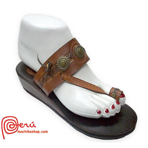 Cute Toe Strap Leather Ethnic Women Sandals, Roman Design