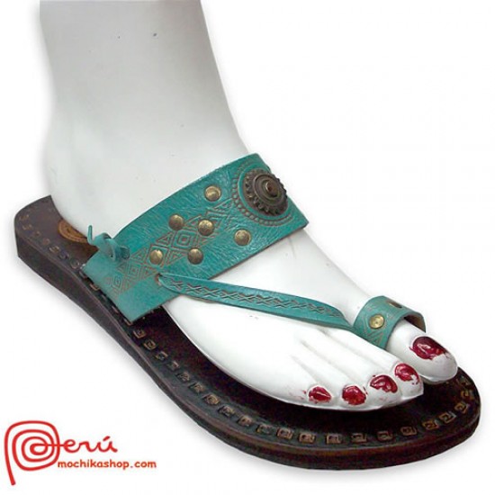 Amazing Toe Strap Leather Ethnic Women Sandals, Roman Design